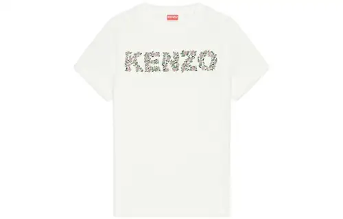 KENZO T Shirts Women's White Crew Neck Moderate Straight Fit