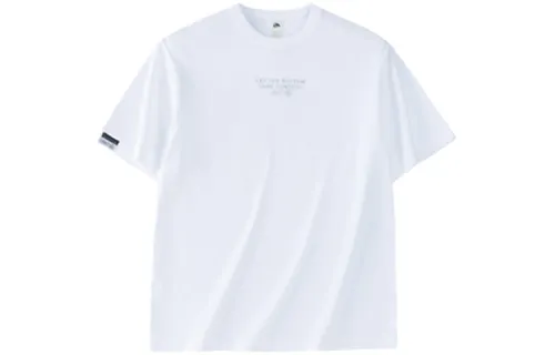 ANTA Life Collection T Shirts Women's Snowflake White Crew Neck Thin Straight Fit
