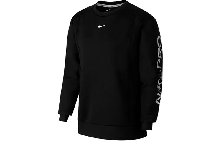 Nike Sweatshirts Women's Black Crew Neck Moderate Regular