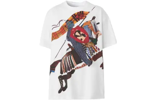 Burberry Graphic Printed Crewneck T Shirt