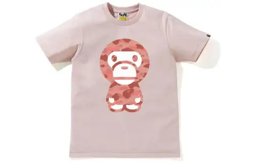 A BATHING APE T Shirts Women's Crew Neck Moderate Straight Fit