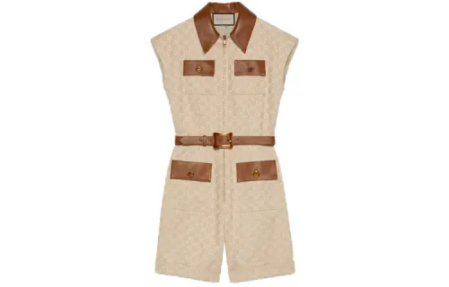 GUCCI Jumpsuit Women's Ivory White