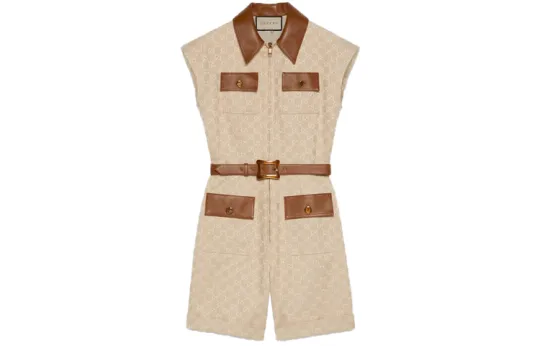 GUCCI Jumpsuit Women's Ivory White