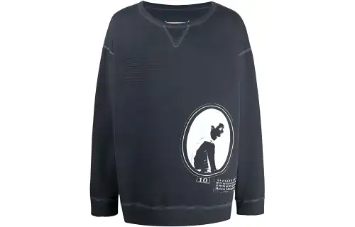 Maison Margiela Sweatshirts Women's Gray Crew Neck Moderate Regular