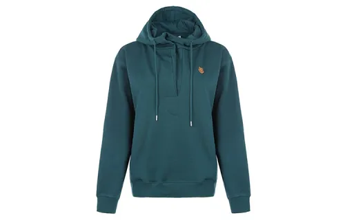 KENZO Sweatshirts Women's Green Hooded Moderate Regular