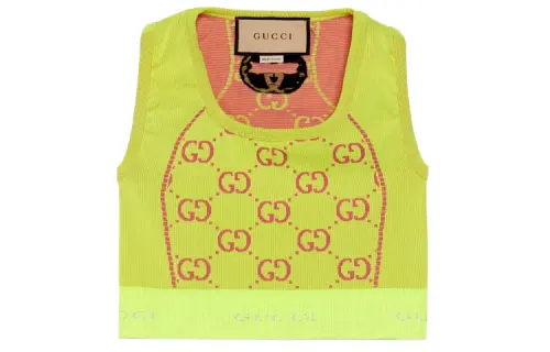 【Previous Season】GG jacquard sleeveless cropped top