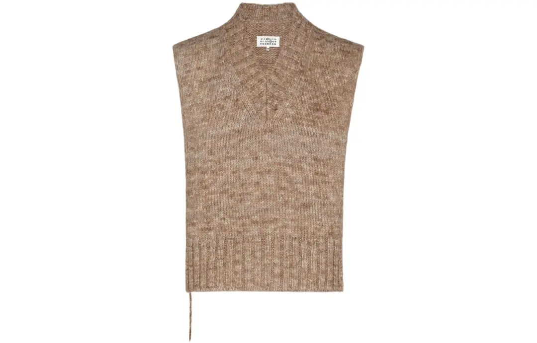 Maison Margiela V-Neck Knitted Tank Top