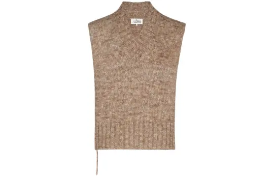 Maison Margiela V-Neck Knitted Tank Top