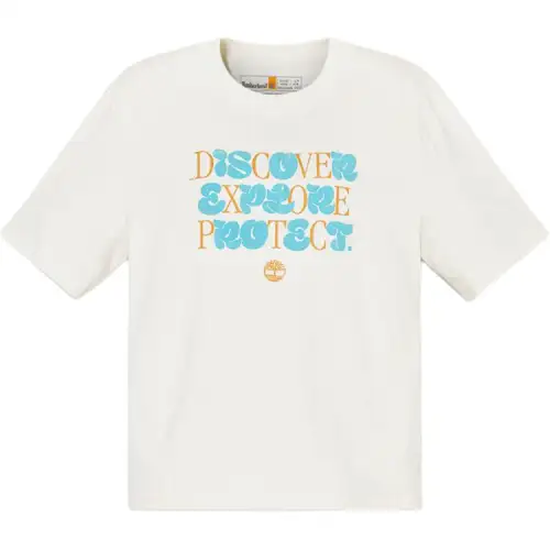 Timberland SS25 Regular T Shirt Women's Vintage White