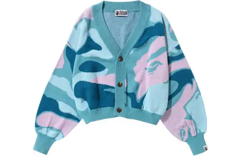 A BATHING APE SS22 Loose Fit Knitwear Women's Blue