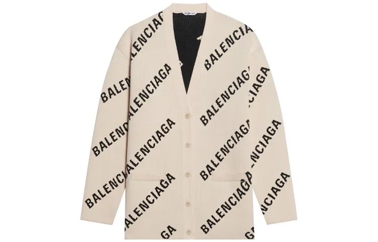 Balenciaga FW21 Knitwear Loose Fit Women's Beige
