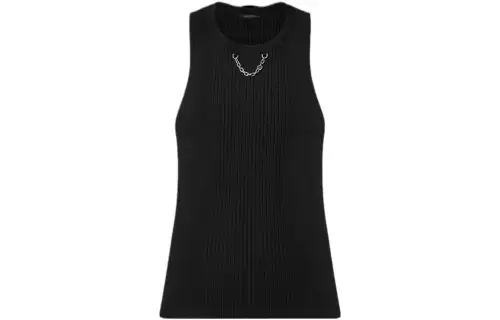 LOUIS VUITTON New Quarterly Products Of LV Camisoles Women's Black Moderate Straight Fit