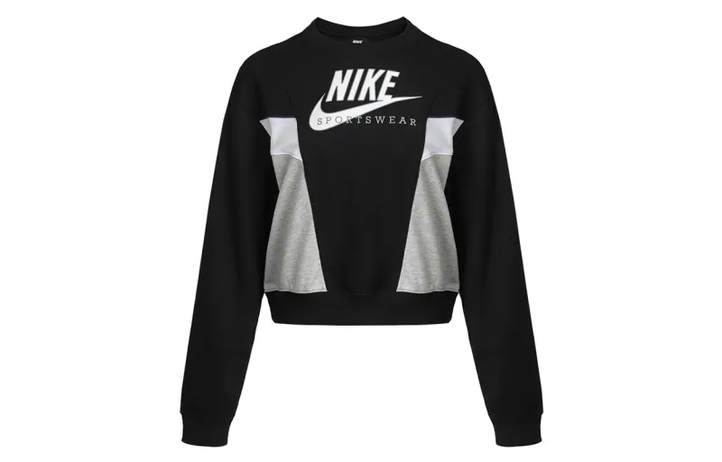 Nike Sweatshirts Women's Black Crew Neck Moderate Other
