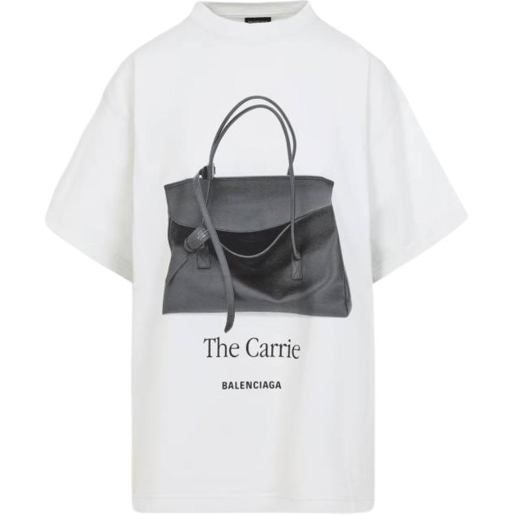 Женская футболка Balenciaga Graphic (белая)