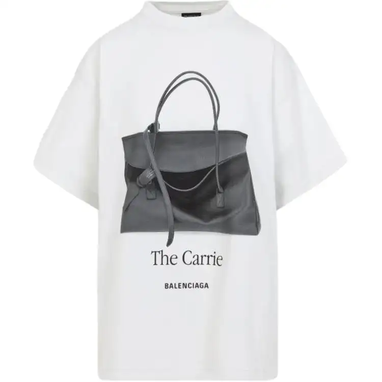 Balenciaga Graphic Printed Crewneck T Shirt