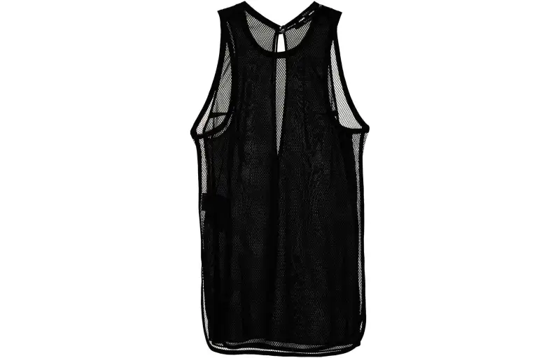 GUCCI Keyhole Detail Layered Mesh Top
