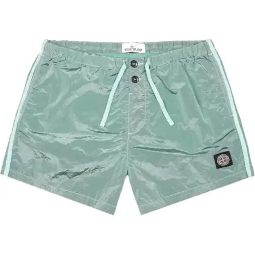 STONE ISLAND Casual Shorts Men's Green