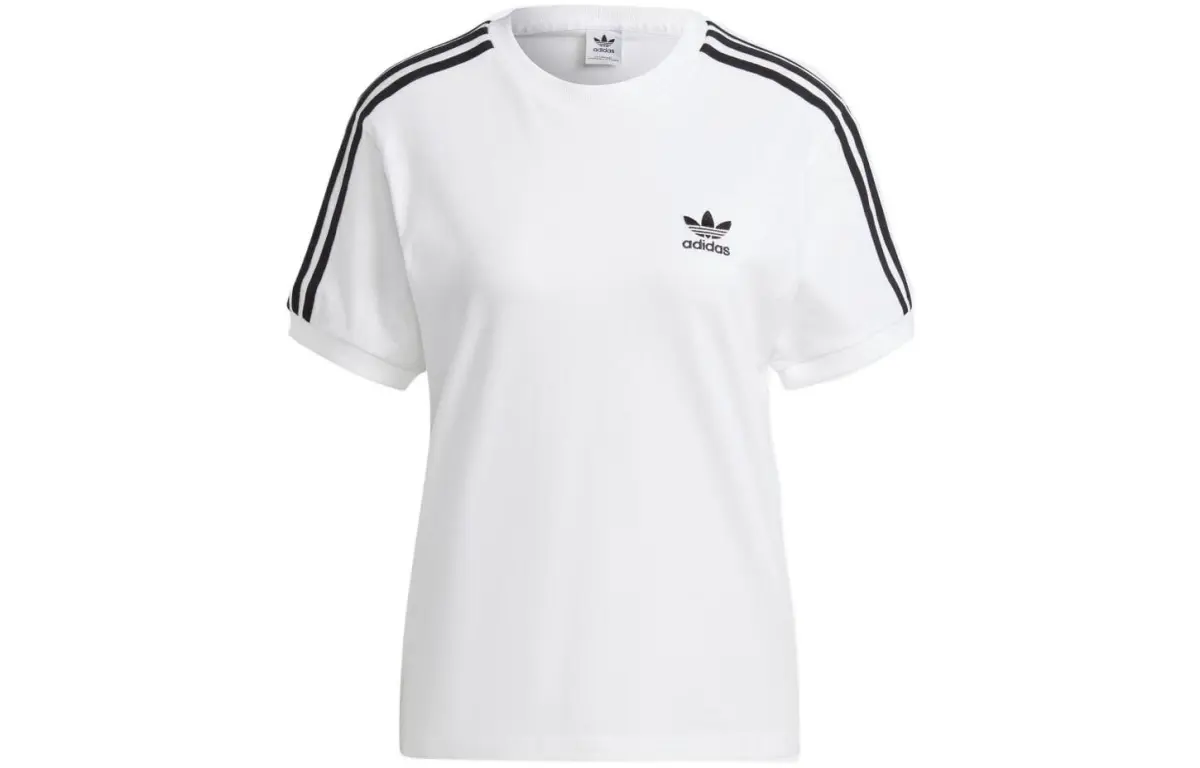 Adidas Originals Drop Shoulder Sleeve T Shirt Women's White
