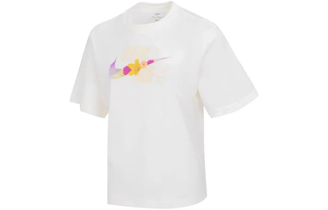 Nike SS23 OC3 Boxy Sportswear Retro Casual Crewneck T-Shirt Beige