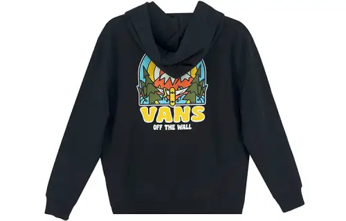 Vans Sweatshirts Women's Black Hooded Moderate Regular