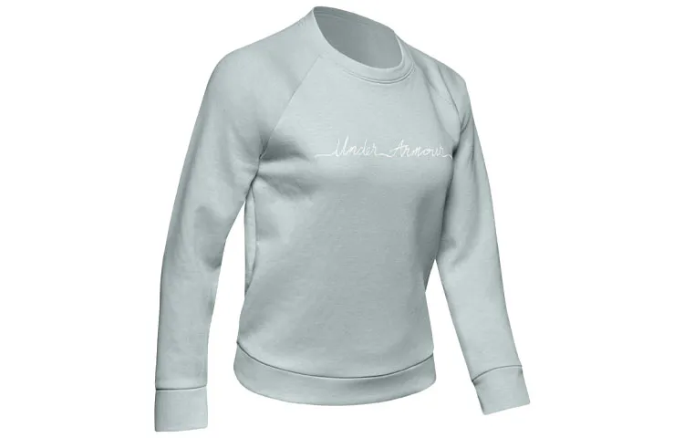 Under Armour RECOVER Sweatshirts Women's Green Crew Neck Moderate Regular