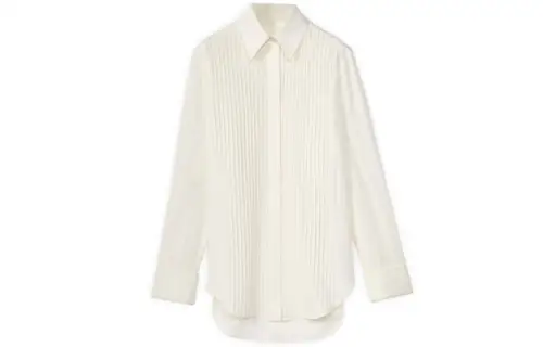 LOEWE Shirts Women's White Pointed Collar Moderate Other