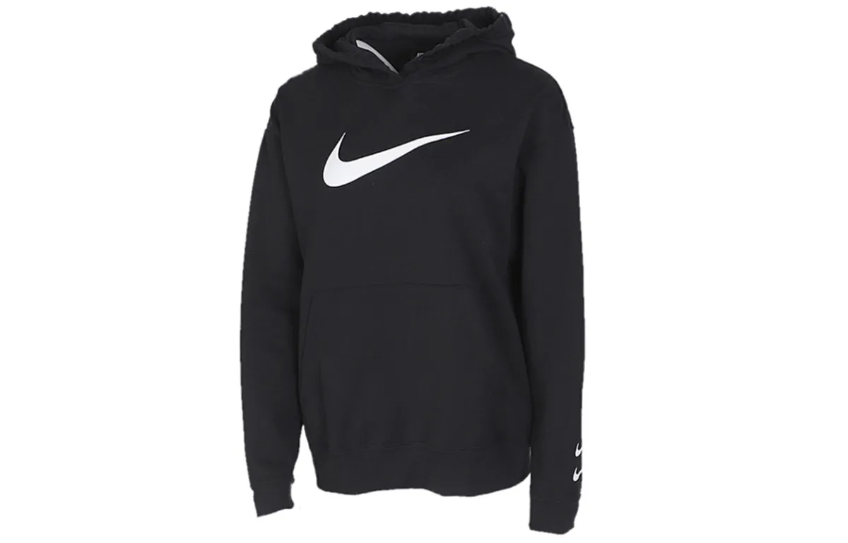 Nike Sweatshirts Women's Black Hooded Moderate Regular