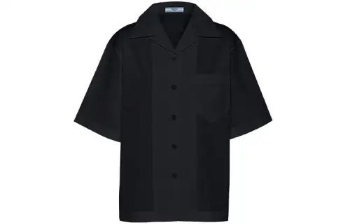 PRADA Shirts Women's Black Lapel Moderate