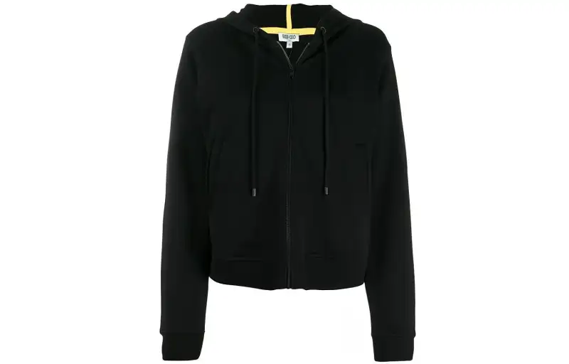 KENZO Sweatshirts Women's Black Hooded Moderate Regular