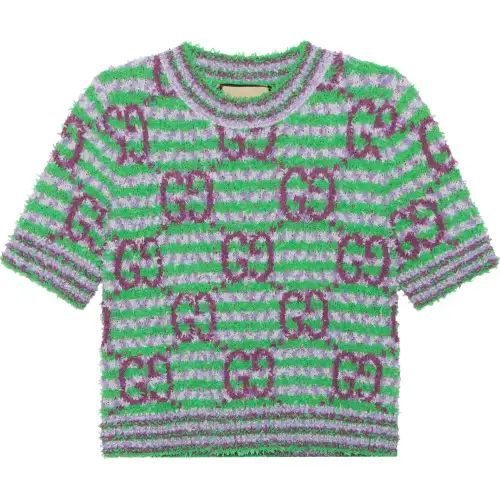 【Previous Season】GG striped-knit top
