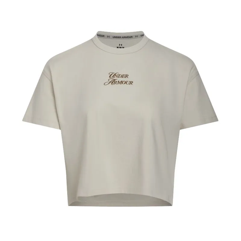 Under Armour Drop Shoulder Sleeve T Shirt Women's Rock