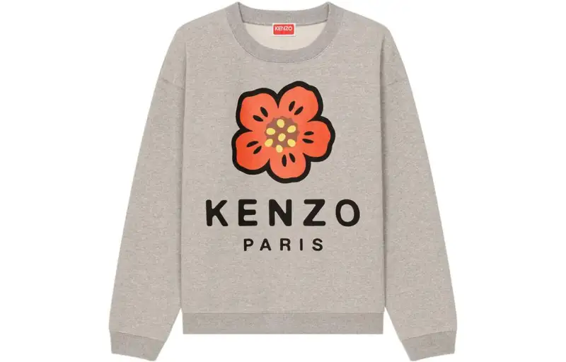 KENZO Broke Flower Sweatshirt 'Pearl Grey'