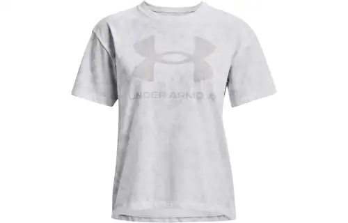 Under Armour T Shirts Women's White Crew Neck Moderate Straight Fit