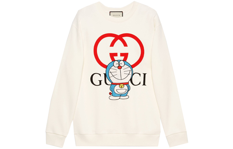 Женское худи Gucci x Doraemon (слоновая кость)