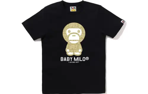 A BATHING APE Baby Milo Logo-monogram T-shirt