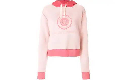 SAINT LAURENT Sweatshirts Women's Pink Hooded Moderate Regular