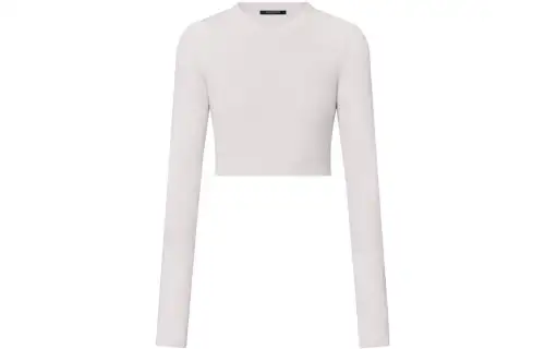 LOUIS VUITTON Sweater Women's Gray White