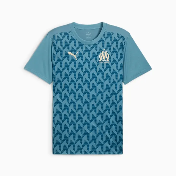 PUMA Olympique De Marseille SS24 Soccer Jersey Men's Blue
