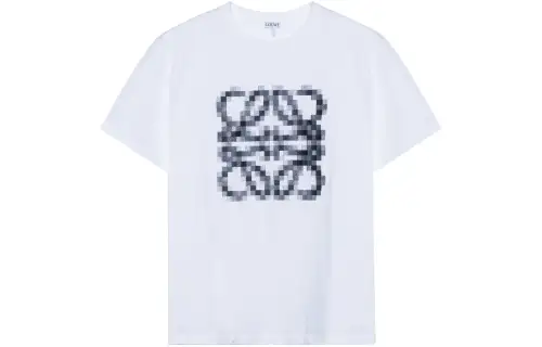 LOEWE Anagram Pixelated T Shirt 'White/Black'