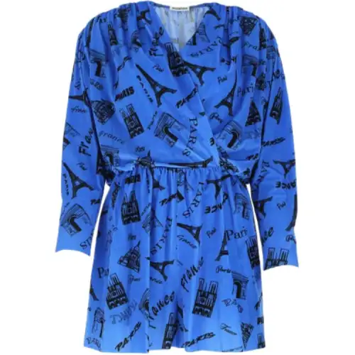 Balenciaga Bodysuits Women's Blue V Neck