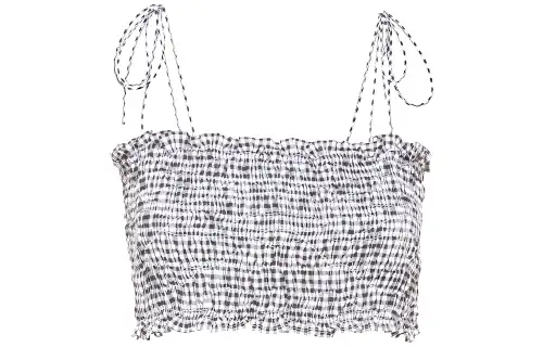 MIU MIU Camisoles Women's Black Moderate Lace Up