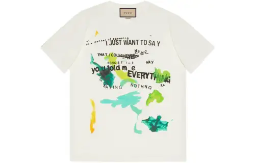 GUCCI Raglan Sleeve T Shirt Women's Ecru