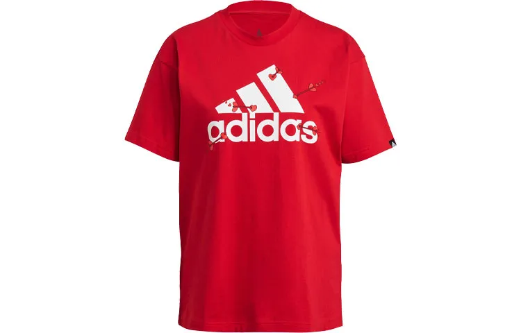 Adidas SS24 Set in Sleeve T Shirt Women's Red
