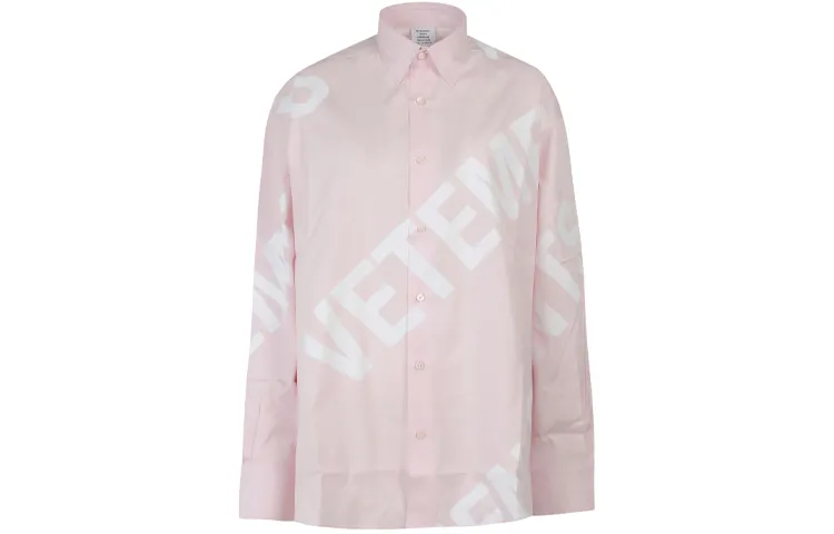 Vetements Giant Logo Shirt 'Baby Pink'