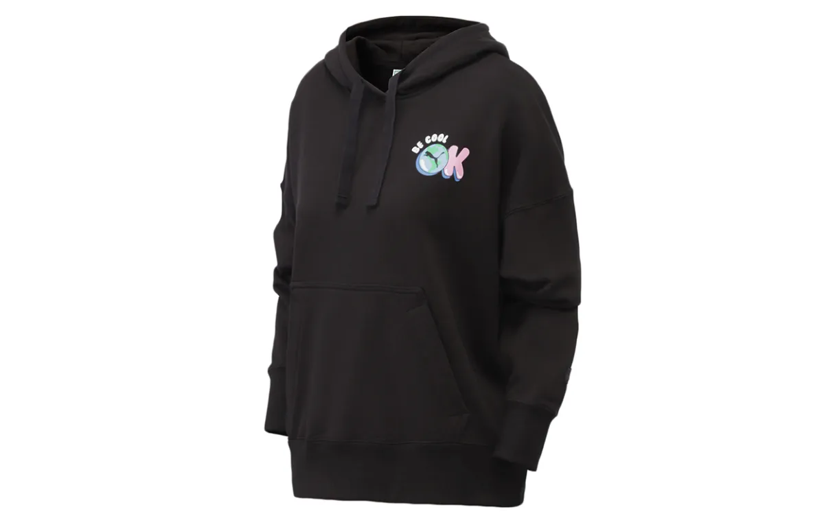 PUMA Sweatshirts Women's Black Hooded Moderate Other