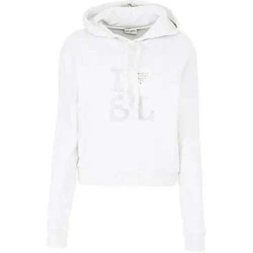 SAINT LAURENT Sweatshirt Women's White