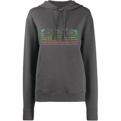 SAINT LAURENT Sweatshirts Women's Gray Hooded Moderate Regular