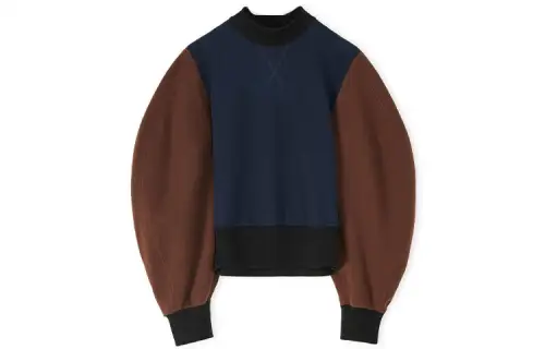 LOEWE Sweatshirts Women's Dark Blue Crew Neck Moderate Regular