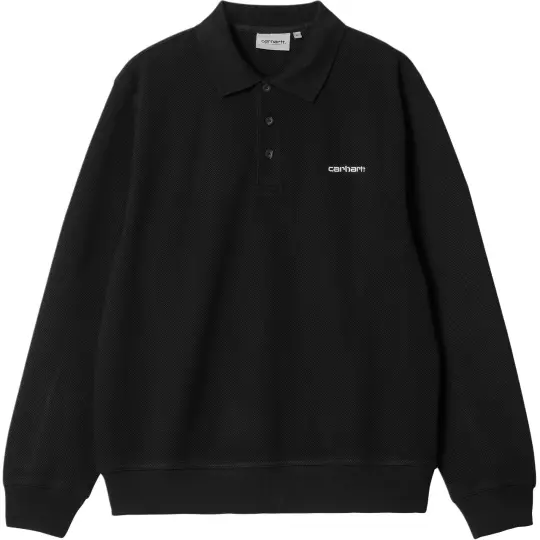 Carhartt WIP Vance Rugby Shirt Rugby Jersey Men's Black