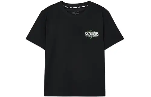 Skechers Regular T Shirt Women's Carbon Black
